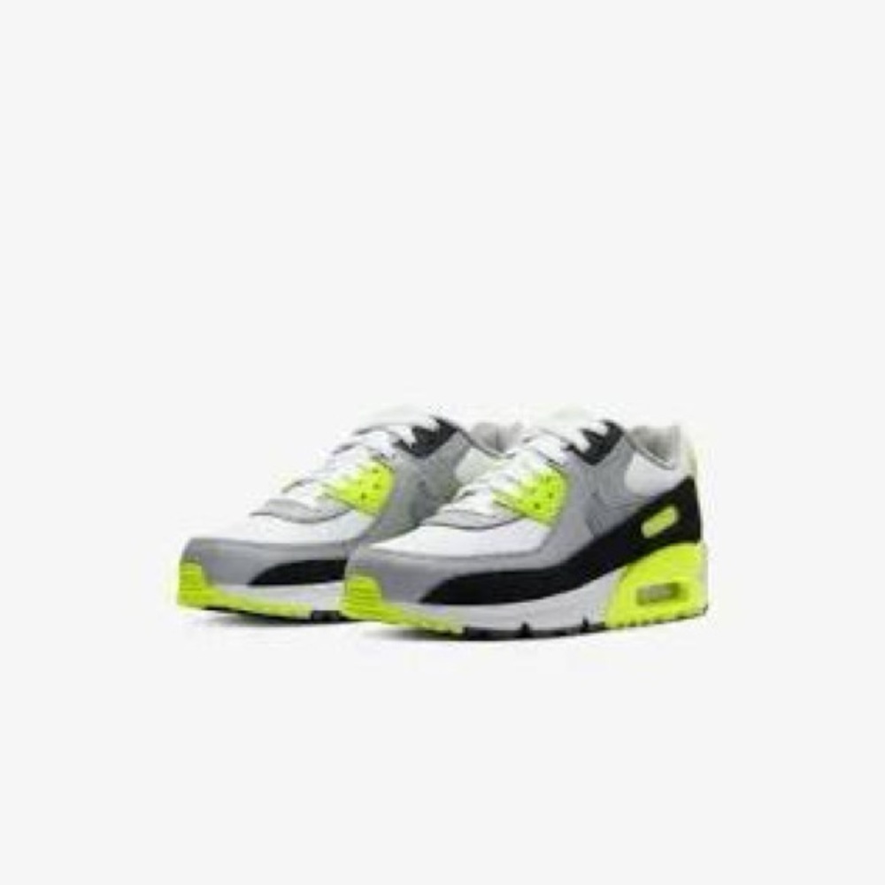 Nike Air Max 90 Neon Green and Gray Sneakers
